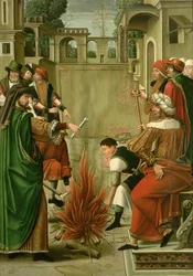 Emperor Julian the Apostate Burning the Bones of St. John the Baptist